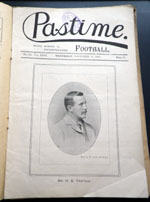 Pastime with which is incorporated Football No. 651 Vol. XXV1  November 13 1895 